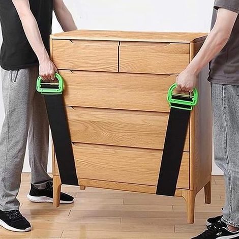 Sangle Demenagement,Lot de 2 Sangle de Levage pour Boîtes Matelas Construction, Sangles de Manutention Supportant150 KG (1/5)