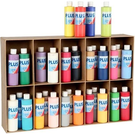 Peinture acrylique satinée de qualité, couleurs intenses et très couvrantes. Sèche rapidement et laisse une surface mate satinée . (1/3)