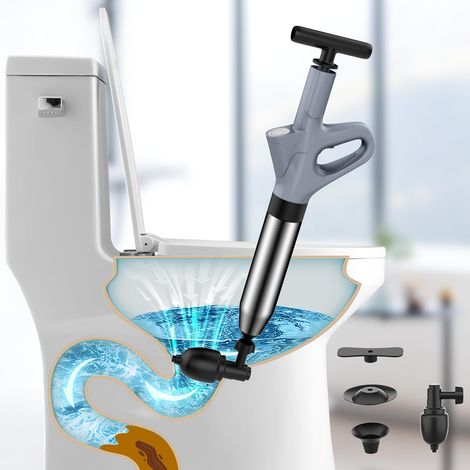 Déboucheur WC, Déboucheur Canalisation,Ventouse Deboucheur Evier pour Toilettes, Adapté aux Baignoires,Toilettes, Douches, Lavabo
