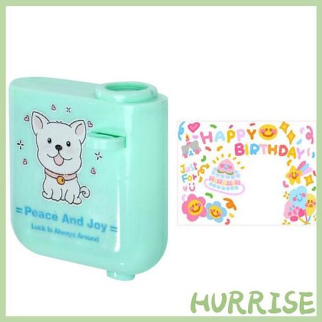 HURRISE lumière de projection (Carré 3 Rose)Joyeux Anniversaire linge lampe Couleur rosâtre macaron carré anniversaire Vert (1/2)