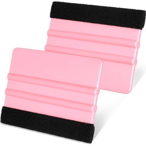 Lot de 2 mini raclettes en vinyle pour travaux manuels, voiture, fenêtre, papier peint, film de verre (1/5)