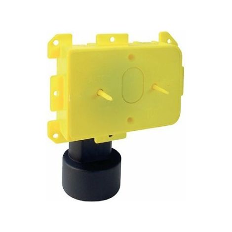 AERTECNICA - PA012 CONTROPRESA NEW AIR Ø 50, DA INCASSO CON RACCORDO CURVO
