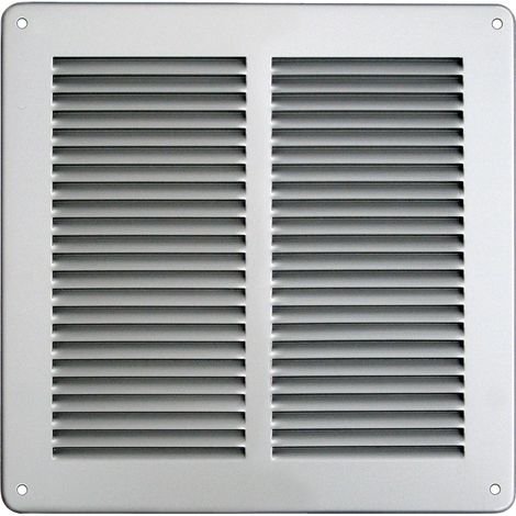 Grille ventilation métal 240x240mm - Couleur aluminium