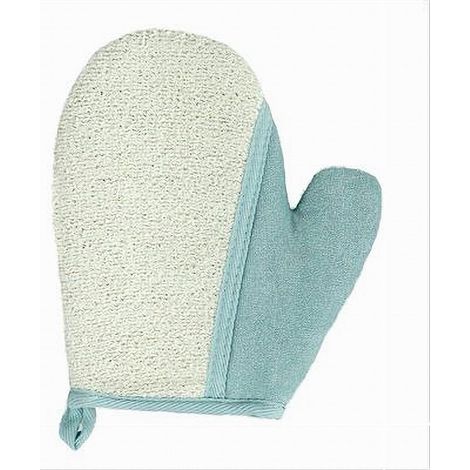 Gant De Bain Exfoliant Pour Le Corps 21 Cm Bleu Clair 79664 (1/2)