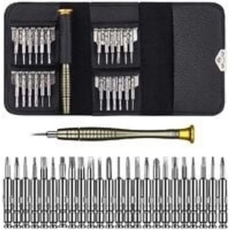 25 en 1 Précision Tournevis Kit de Outils de Réparation pour Portable Laptop,Montre,Bijoux,Jouets,Lunettes etc (1/4)
