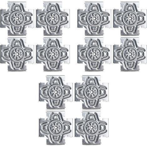 Lot de 3 Croix Solutions Semin - système permettant de fixer des éléments type trappe de visite, fenêtre, porte dans une ossatures métallique - intérieur - 12 Pièces (1/5)
