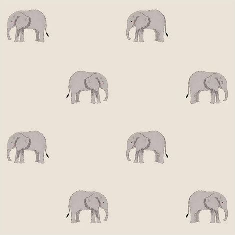 Elephant Wallpaper Sophie Allport Cream Animal Pattern Nursery Kids Bedroom (1/4)