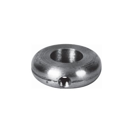Garniture pour barreaux Ø12mm - Hauteur 10mm largeur 32mm - Acier tourné - À visser - DECO FER FORGE
