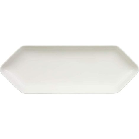 Plat de service, 33x12 cm, Porcelaine, Blanc (1/2)