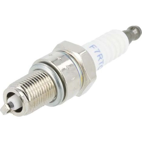 Bougie d'allumage F7RTC pour tondeuse et motoculteur – Démarrage rapide – Compatible moteurs Loncin LC1P61FA, LC1P70F, G160F – Équivalente NGK BPR7ES