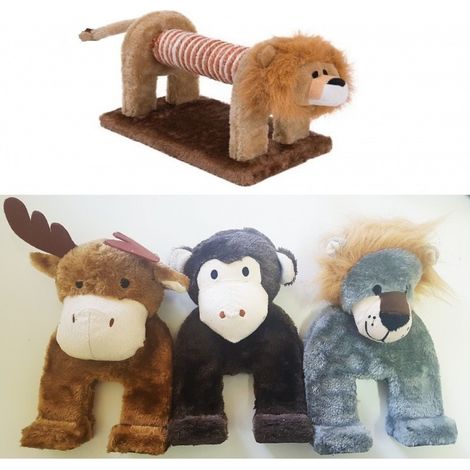 TrAdE Shop Traesio - Tiragraffi Gioco Palestra Tira Graffi Per Gatto Gatti Pet Unghie Base Morbida -