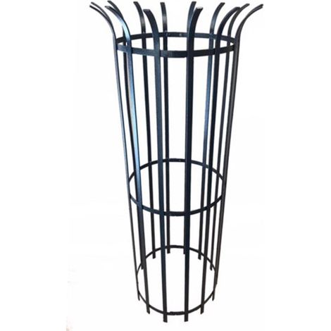 Tree Guard 450 - Garden Plant Support - Solid Steel - L61 x W61 x H147.3 cm - Black