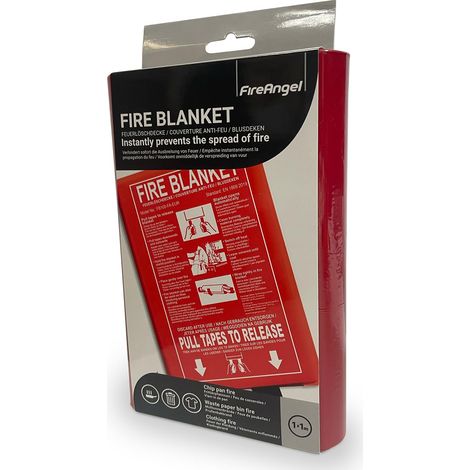Couverture Anti Feu pour Cuisine, Couverture Anti Feu Incendie pour Maison, Caravane, Camping-Car, 1 x 1 m (1/5)