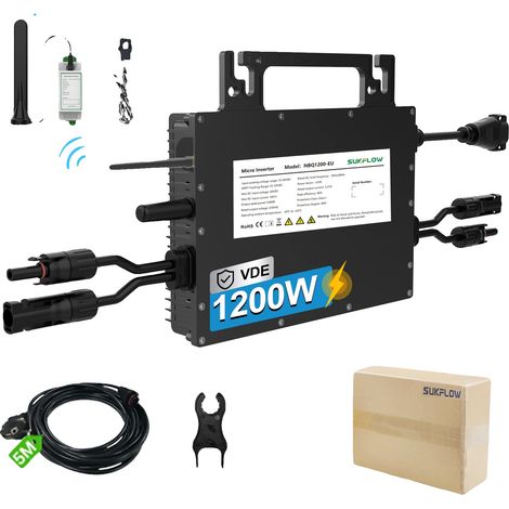 Micro-onduleur solaire, connectivité intelligente, design léger, FNL1200W, 230V, 16-60V (1/2)