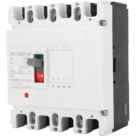 Disjoncteur miniature 4P MCCB, boîtier moulé, interrupteur/isolateur de protection de circuit, 1000 V CC, 250 A (1/5)