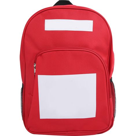 Sac de transport extérieur rouge pour premiers secours d'urgence, organiseur médical en nylon, rangement à domicile (1/5)