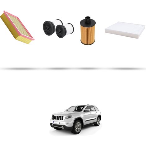 Kit tagliando 4 filtri compatibile con Jeep Grand Cherokee IV (WK,Wk2) 3.0 CRD V6 160kw dal 2011 (1/5)
