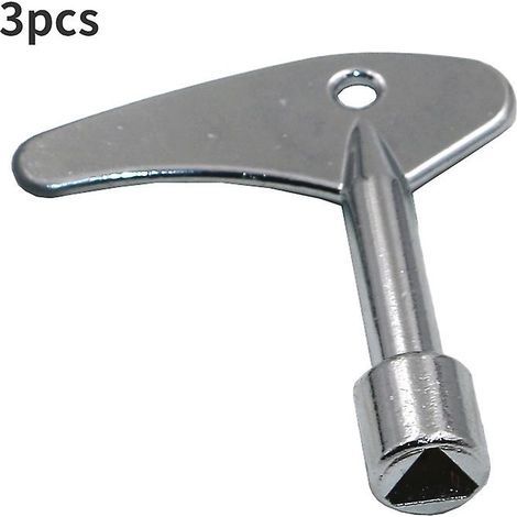 3 pièces clé triangulaire intérieure clé d'ascenseur à l'intérieur du Triangle compteur d'eau Valve clé outils ensemble clé universelle professionnelle (1/4)