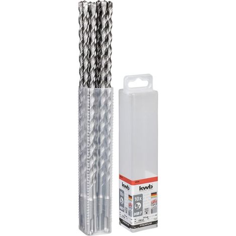 KWB HB7 SDS Plus X Hammerbohrer, 315/250 mm, Ø 8 mm, 10 Stück (1/2)