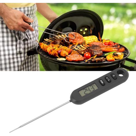 Thermomètre de cuisine pour viandes grillées, sonde de température pour lait, thermomètre électronique pour aliments grillés au barbecue (1/5)