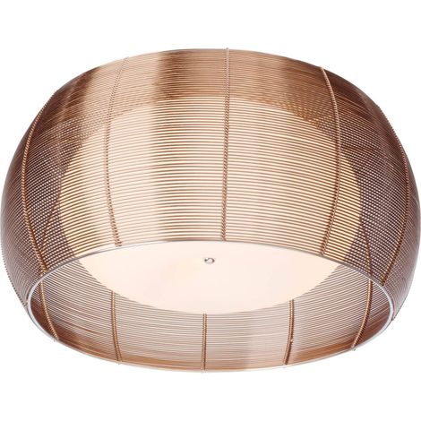 BRILLIANT Lampe Relax Deckenleuchte 50cm bronze/chrom 2x A60, E27, 30W, g.f. Normallampen n. ent. Für LED-Leuchtmittel geeignet Dimmbar bei Verwendung geeigneter Leuchtmittel (1/2)