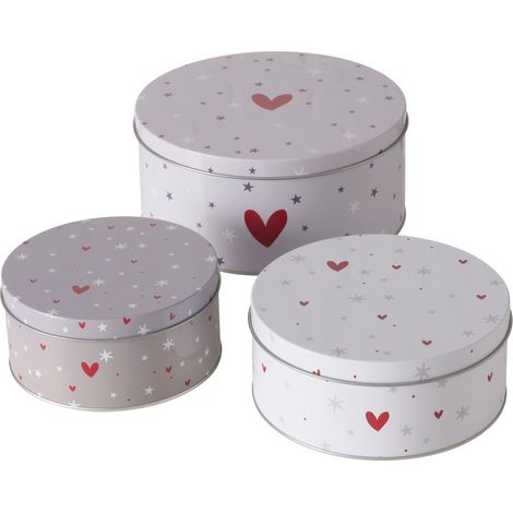 Dosen zur Aufbewahrung ANELLA, Ø 14-20 cm, 3er-Set