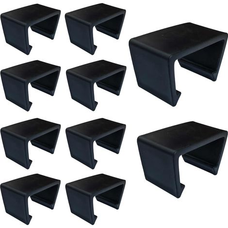 Lot de 10 pinces de fixation pour mobilier de jardin, canapé d'angle, fauteuil, meubles en rotin, connecteurs de réglage, pinces de fixation pour chaises en rotin. (1/4)