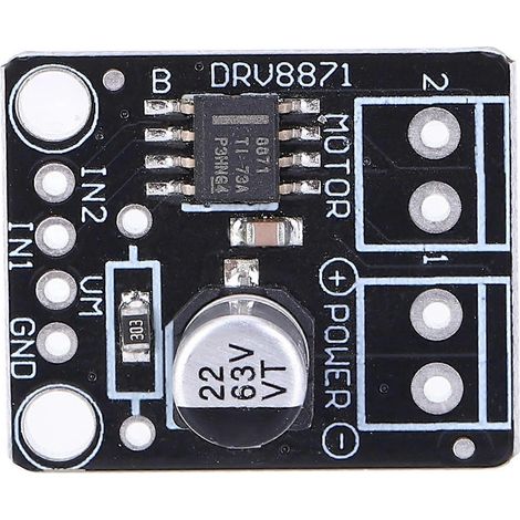 Carte de commande de moteur CC DRV8871 BOB, module de contrôle 3,6 A PWM\n\nConnexion de commande pour imprimantes et appareils électriques