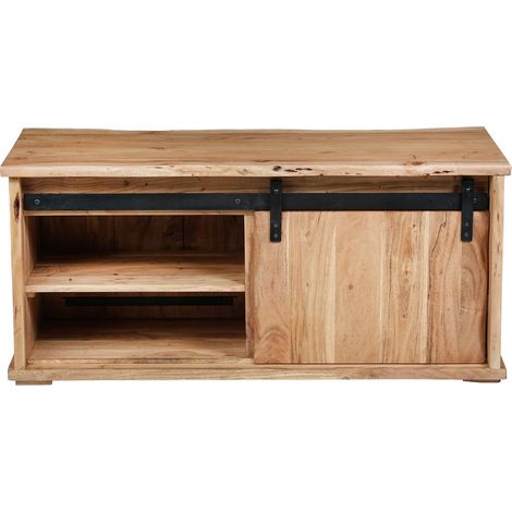 Couchtisch Baumkante 110 x 45 x 50 cm Akazienholz massiv naturfarben LIAN I (1/5)
