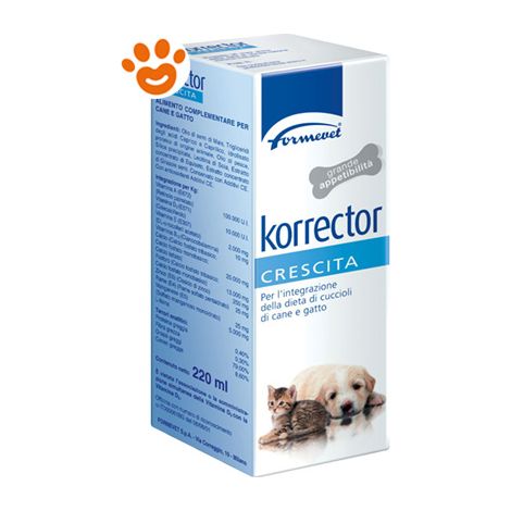 Formevet Korrector Crescita per Cani e Gatti  - Formevet Korrector Crescita per Cani e Gatti - Confezione da 220 Ml (1/4)