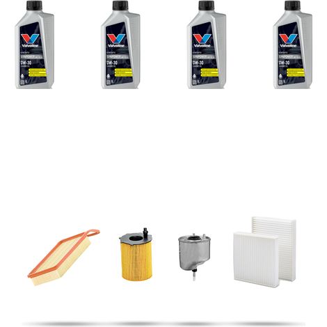 Kit tagliando 3 FILTRI e 4L OLIO compatibile con Peugeot 3008 II 1.5 BlueHDI 96kw Dal 2018 (1/5)