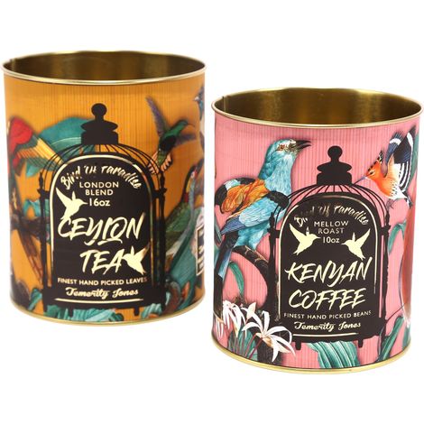 Set boites en métal Oiseaux (Lot de 2) (1/4)