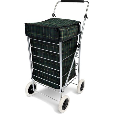 Oypla 4 Wheel Folding Shopping Trolley Bag Cart Market Laundry (1/5)