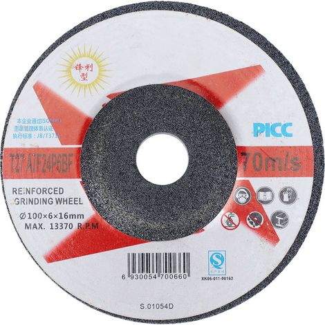 Ortviai Disque de meulage résine 100 x 6 x 16 mm – lot de 10 pièces pour meuleuse d’angle (1/5)