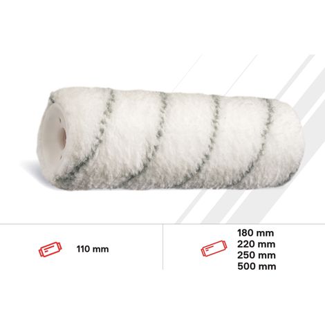 L'Outil Parfait – Manchon pour rouleau 13mm – Largeur 180mm – Finition pommelée – Polyester tissé pour peintures en phase aqueuse