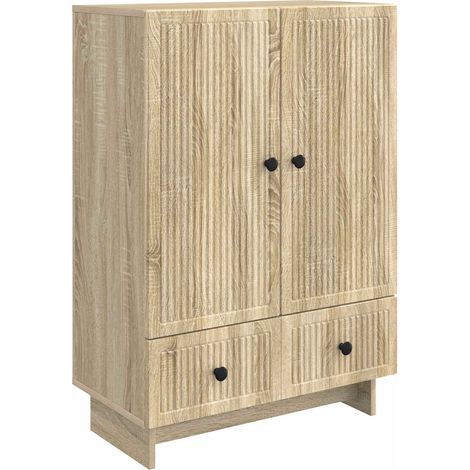 Aparador Roble Sonoma 66 x 34,5 x 95 cm Madera de ingeniería vidaXL