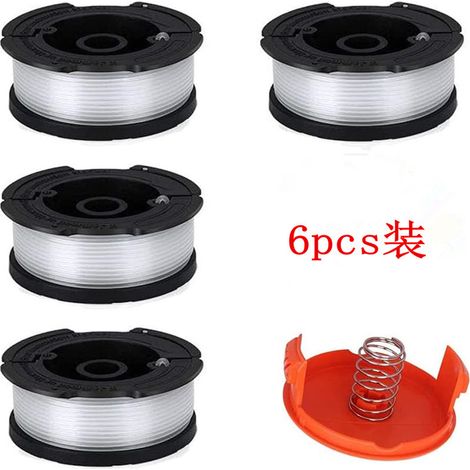 BLACK+DECKER AF-100-3ZP 4+1+1 Ersatzspulen-Set für Nylon-Trimmerkopf und Schneidfaden. (1/5)