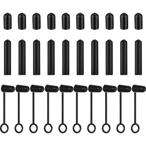30 Pieces Dustproof Lids for Pouring Spouts, Anti-Dust Plastic Stoppers in Various Types, Anti-Drip Lids for Liquor Bottles and Round Tubes (1/5)