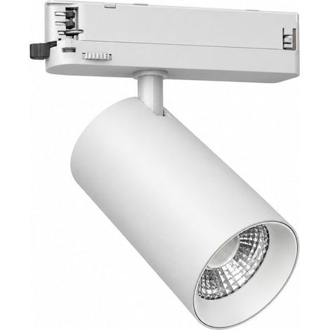 Spot LED sur Rail COB Triphasé 40W 36° Blanc Philips - Garantie 5 ans - Blanc Neutre 4000K - 5500K - SILAMP (1/2)