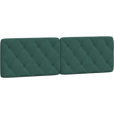 Coussin de tête de lit vert foncé 160 cm velours CFW82403 (1/5)