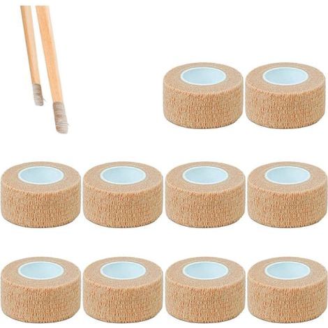 Self-adhesive felt pads - Floor protectors for chair legs - Chair leg bandages - 2.5 cm x 4.5 m, beige, Roll of 10 (1/5)