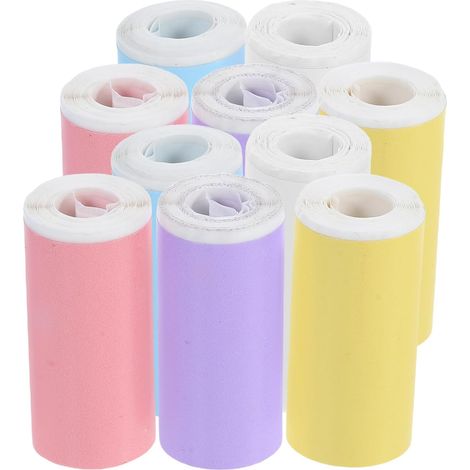 autocollant pour étiquettes 10 rouleaux de papier thermique