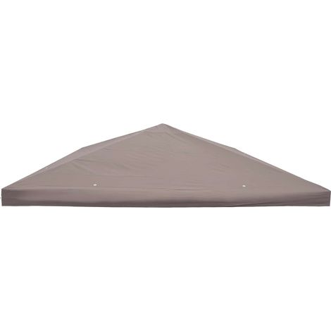 vidaXL Cubierta de gazebo 300 x 300 cm Topo Poliéster y Acero (1/2)