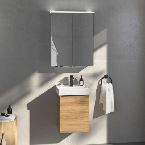 Villeroy & Boch Taro Waschtisch mit Unterschrank und LED-Spiegelschrank 45 cm, Türanschlag rechts (1/5)