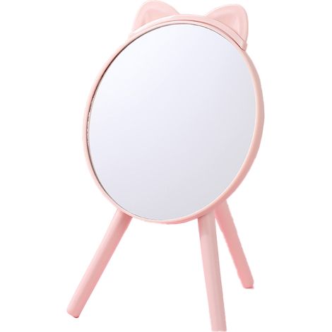 Miroir De Maquillage Avec Lumières Led - Miroir Pivotant 360° Double Face - Pour Table De Toilette Bureau Ou Voyage - 1 Pièce (1/5)