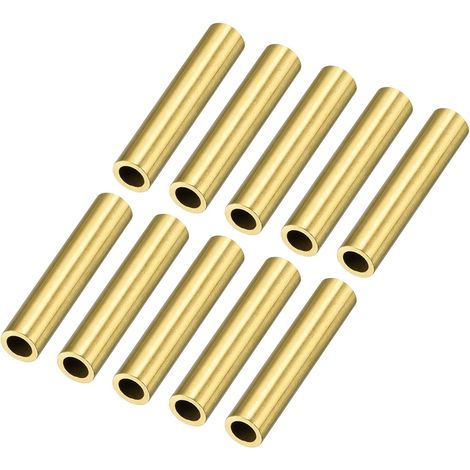 Messingrohr – 16 Stück – 6 mm Außendurchmesser x 1 mm Wandstärke – Schweißbar und langlebig – Für Heimwerkerprojekte und Modellbau – 30 mm Länge (1/5)