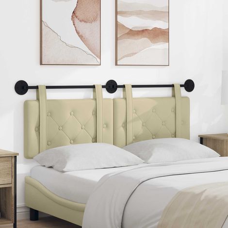 Hängendes Kopfteil Creme Kunstleder