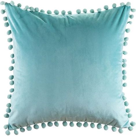 Taie De Coussin - Velours - 45 X 45 Cm - Fermeture Eclair - Lot De 2 (1/5)