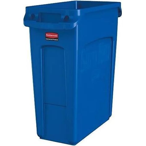 Rubbermaid Slim Jim blu contenitore per rifiuti 60 litri