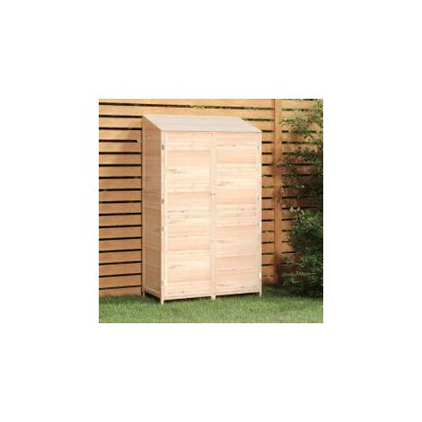 Remise de jardin 102x52x174,5 Bois de sapin solide (1/5)